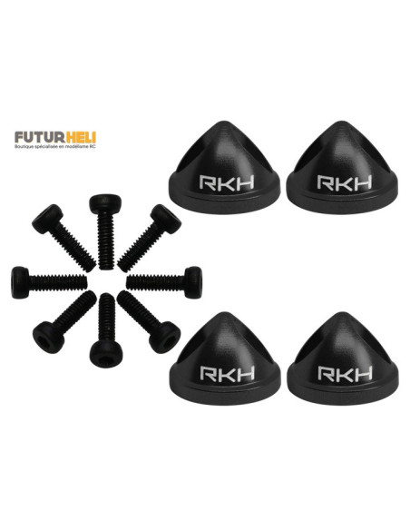 Ecrous helice alu Rouge (x4) Babyhauwk