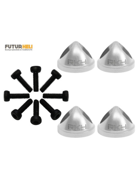 Ecrous helice alu noir (x4) Babyhauwk