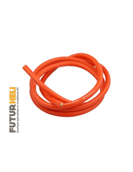 Câble silicone 6mm2 1M noir