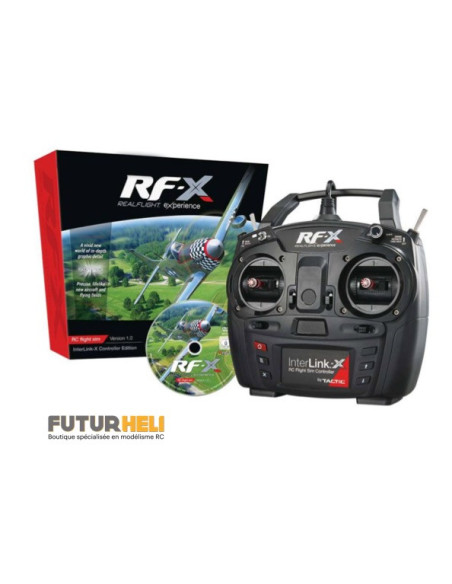 simulateur RealFlight RF-X + commande Interlink-X (mode2)