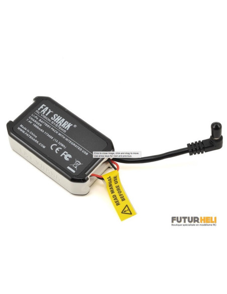Batterie Fatshark 1800 mAh 7,4v avec témoin de charge