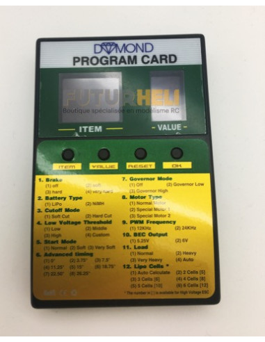 Carte de programmation Dymond pour smart profi