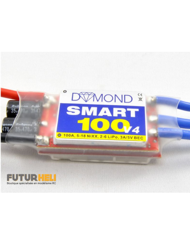 Controleur Dymond Smart 100 A 2/4 lipos+ bec 3A 5v