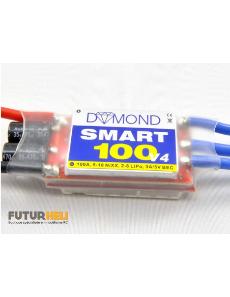 Controleur Dymond Smart 100 A 2/4 lipos+ bec 3A 5v