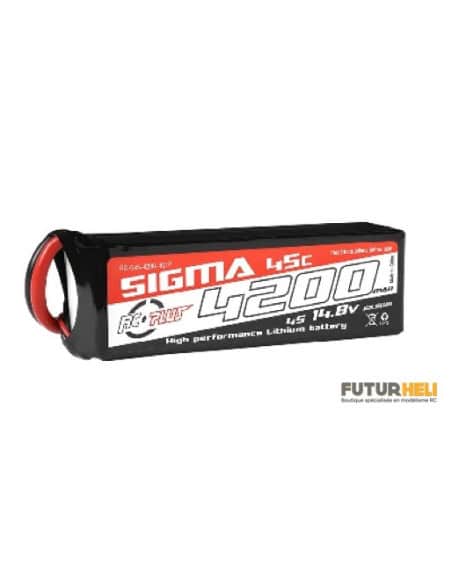 Lipo 4200 mAh 4S 45c 14,8v prise XT60 Sigma