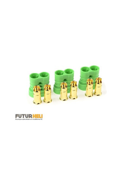 Connecteur Bullet 6,5mm femelle (x3) Castle