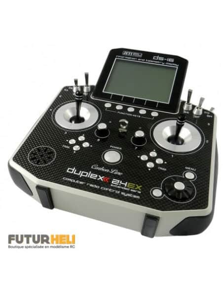 Jeti DS 16 + REX10 Multimode carbon rouge