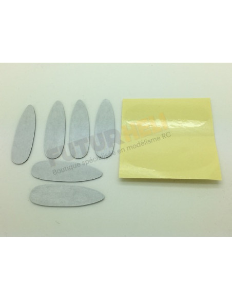 Pastilles adhesives et autocollants 6 pcs Multiplex 1-01040