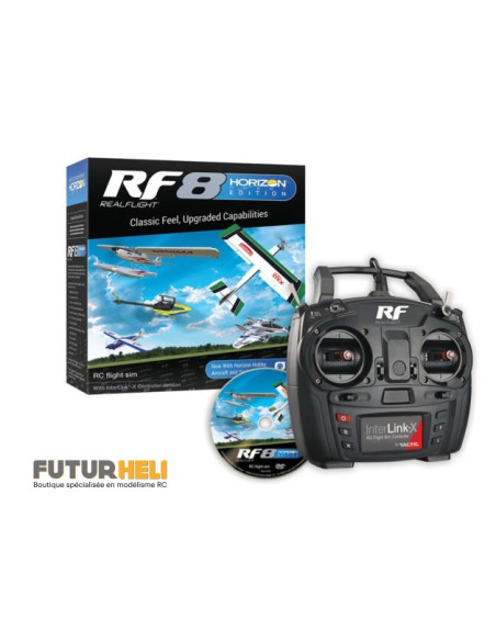 simulateur RF8 edition Horizon Hobby avec controleur interlink-X RFL1000