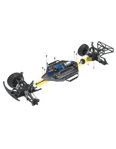 Traxxas Slash 4x4 1/10 + radio 68054-1