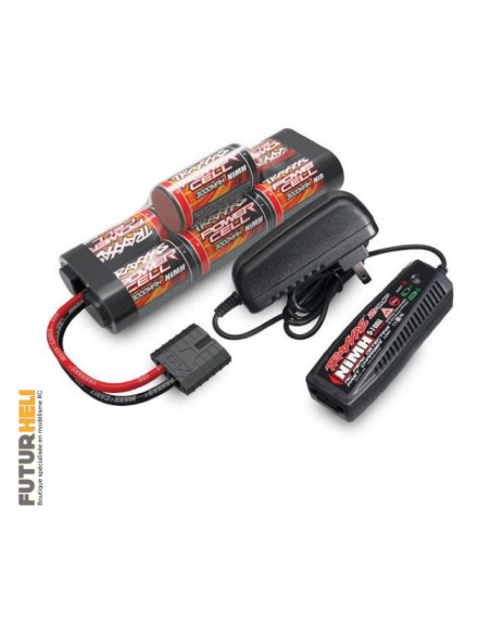 Traxxas 2984 Pack Batterie 3000 MAH NimH 8,4v + Chargeur 2969G