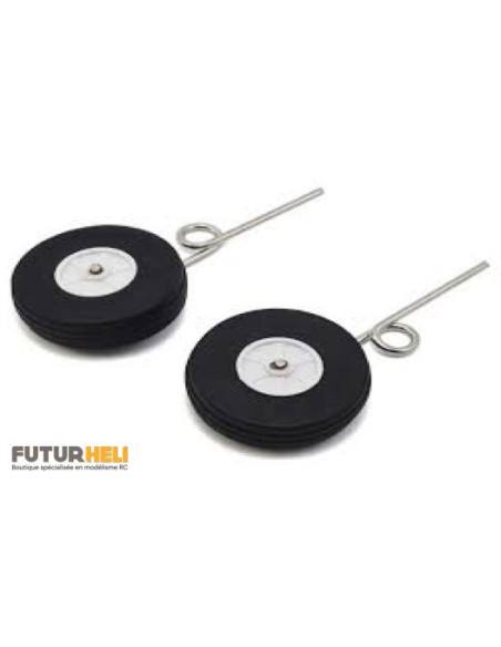 Jambes + roue (X2) Train principal Viper 70mm E-flite EFL7707