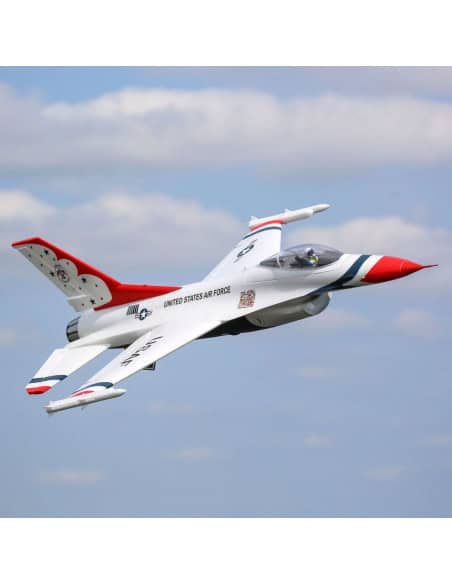 Jet F-16 Thunderbirds 70mm EDF BNF Basic +AS3Xet Safe E-flite EFL7850