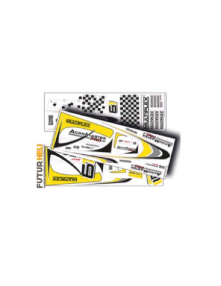 Planche décoration jaune/noir AcroMaster Pro Multiplex 1-01012