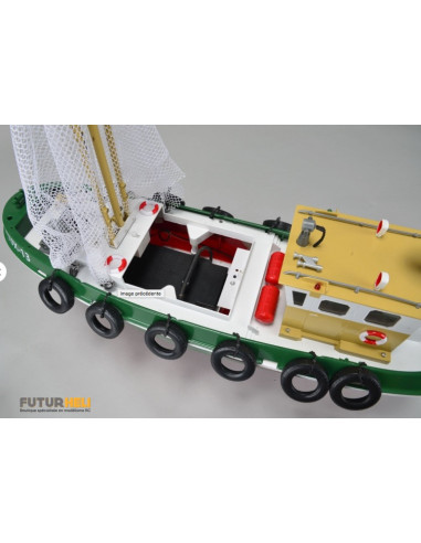 Bateau de pêche CUX-13 + Radio (complet) 108014