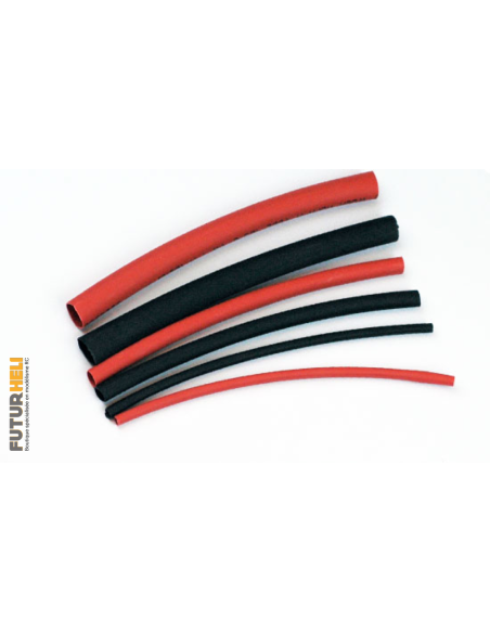 Assortiment de gaines Thermo de 1,5/3/5mm (rouge et noir )