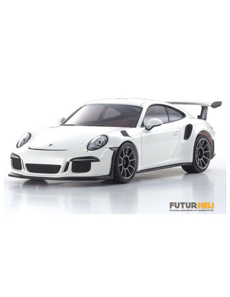 Mini-Z Porche 911 GT3 RS Blanche + radio Kyosho 32321W