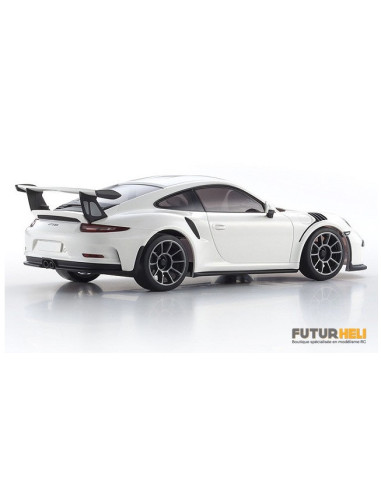 Mini-Z Porche 911 GT3 RS Blanche + radio Kyosho 32321W