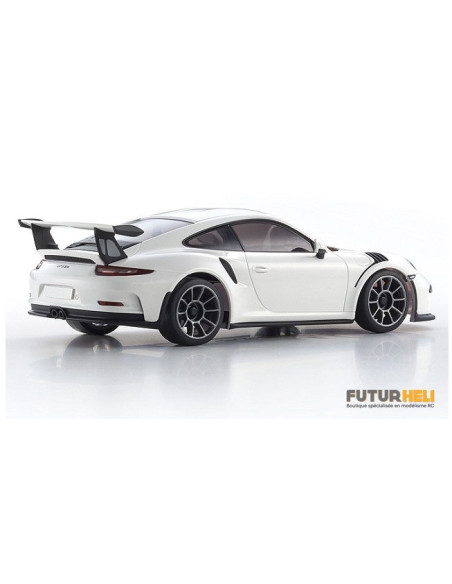 Mini-Z Porche 911 GT3 RS Blanche + radio Kyosho 32321W