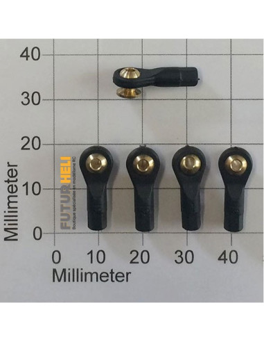 Chape à rotule (x5) 19mm M2 Robbe 5204