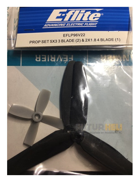 Set helice (2 principale +une arrière) E-flite EFLP96V22