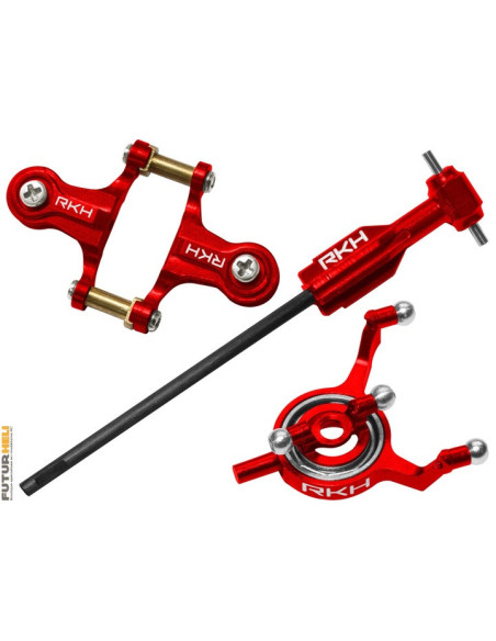 Combo tête rotor alu rouge  blade 70S Option rakonheli 70S012-R