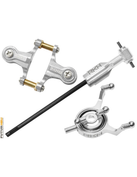 Combo tête rotor alu argent  blade 70S Option rakonheli 70S012-S