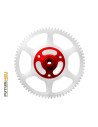 Couronne principale complète rouge Blade 70S Option Rakonheli