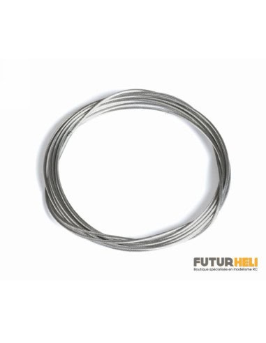 Cable Acier 0.8 mm  x 2M  Graupner 732.08