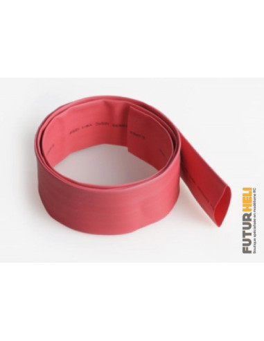 Tube Thermorétractable 25 mm rouge 1M - Graupner