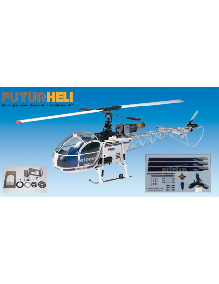 Lama tripale Blanc  Electrique  Hirobo