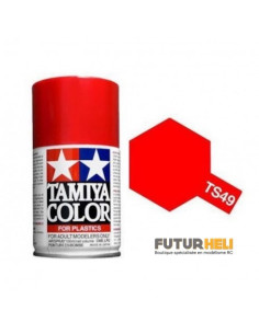 Bombe peinture TS49 rouge  brillant Tamiya 85049