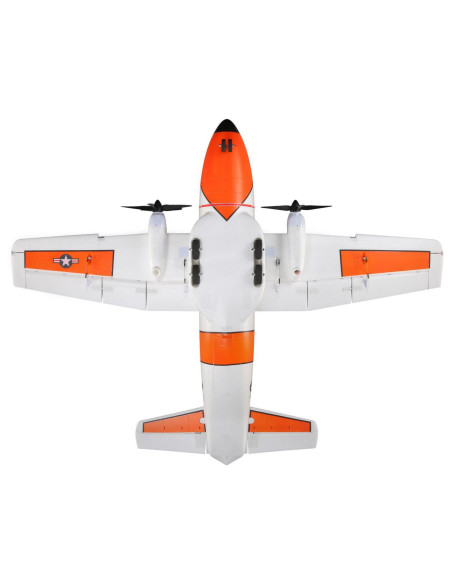 EC1500 Transal Bi-moteurs (env 1,5m) BNF AS3X/Safe E-flite EFL5750