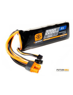 Batterie 2200 mAh LIfe 2S 6,6v prise IC3 + Servo