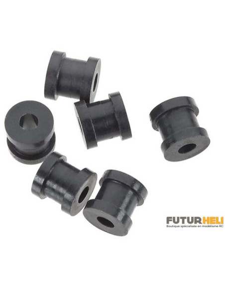 Axial support amortisseur sillicone 7,5x8mm ( x6) AXA1356