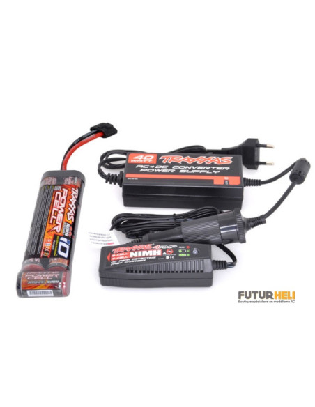 Traxxas batterie Nimh 3000 MAh 8,4v 2923x + chargeur 2975