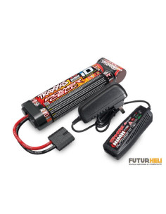 Traxxas Chargeur 4R + Batterie ID 3000 mAh 8,4v Long  2983G