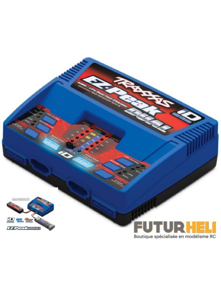 Traxxas Chargeur ID Duo 100W 8A Lipo/NimH