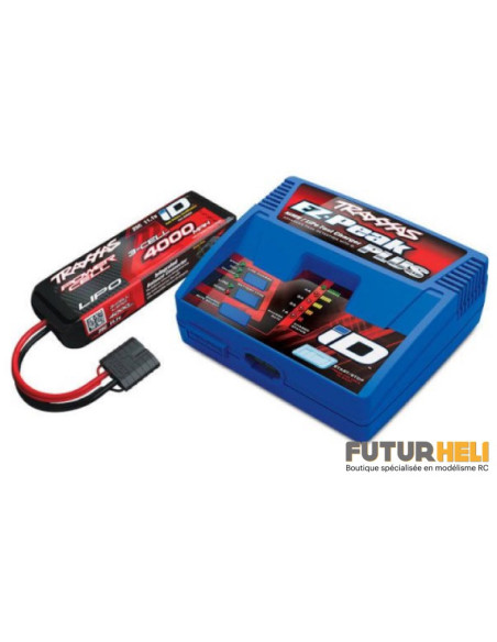 Traxxas Pack 1xbatterie 3S 4000 mAh + Chargeur 2970G