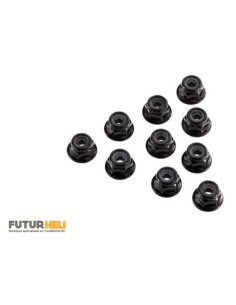 Axial Ecrous Nylstop noir M4 (x10) AX31250