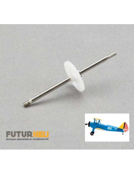 Axe moteur + pignon 35mm UMX PT-17 E-flite EFLU3004