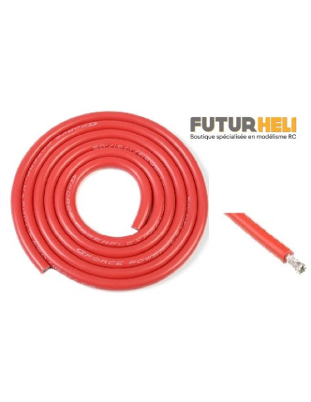 Cable Poweflex Rouge 12AWG 4,5mm 1M Gforce