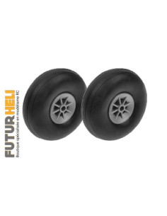 Roue avion 100 mm Axe 4mm (X2) revtec Futurheli