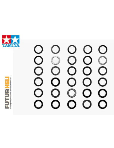 Tamiya set de cale 4 mm (3 épaisseurs) 53586