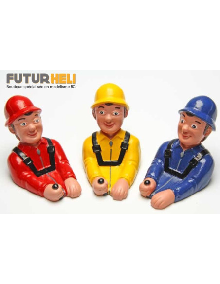 Pilote Charly 75mm Bleu