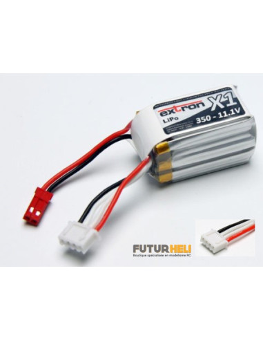 Batterie lipo 350 mAh 11,1v 40C Extron X1