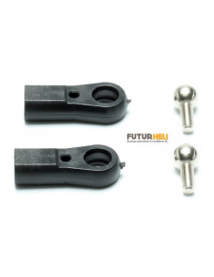 Chape à rotule M2,5 longueur 22mm