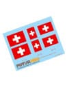 Planche Autocollants Drapeau Suisse