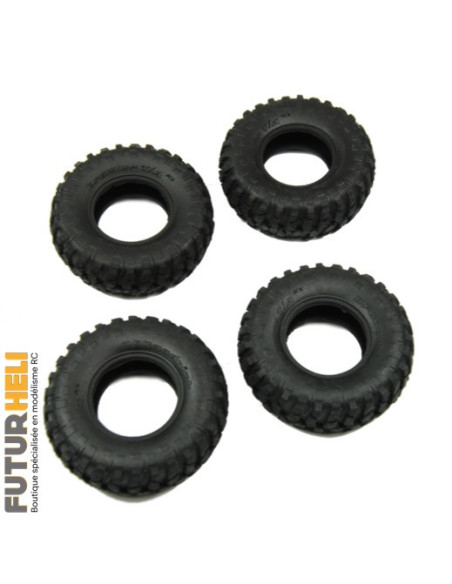 axial SCX24 pneus 1.0 BFGoodrich Krawler (x4)
