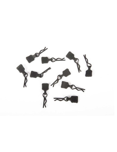 Axial Clips carrosseries (x10) 3mm avec caoutchouc